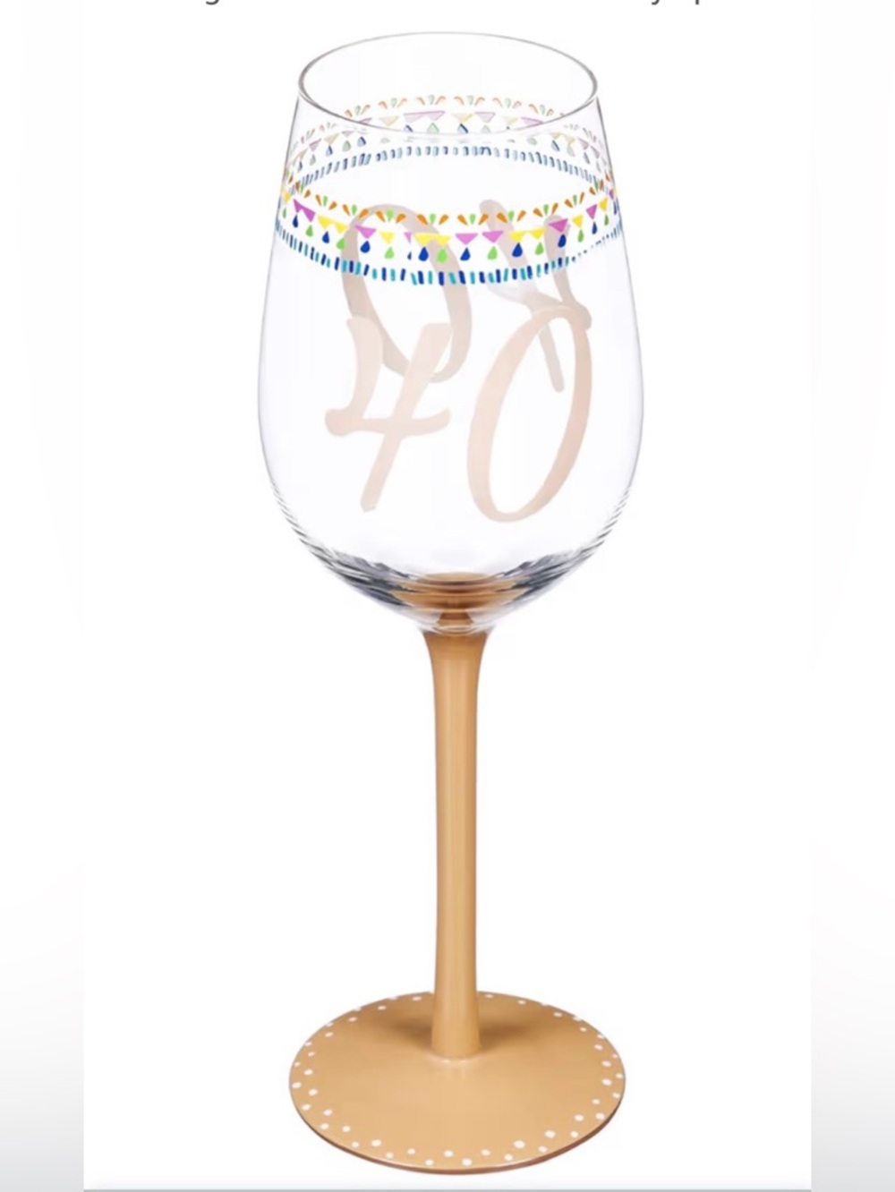 2 NIB Cypress Home Beautiful 40th Birthday Color Changing Wine Glasses